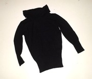 __Fajny modny czarny cienki nowy golf do pracy _R.36