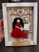 Ramka handmade rocznica ślubu walentynki zakochana para 