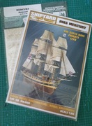 HMS Mercury + lasery + maszty + żagle + armaty 