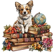 Puzzle 3d układanka drewniana Pies Książka christmas święta prezent eko