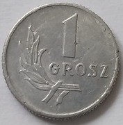 Moneta 1 grosz z 1949 roku