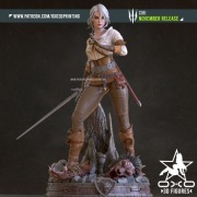 Figurka druk 3D żywica 12K " Ciri SFW & NSFW " - 120 mm