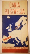 Mapa przeglądowa Europy. Dania, Pd Szwecja. 1971r.