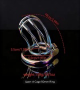 1 szt. Klatka ze stali nierdzewnej - zabawki dla mężczyzn Urządzenie Chasti