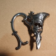 Antyczna montura / okucie do karafki, styl Louis XV, plater