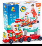 DUMEL ZABAWKA JEŹDZIK PCHACZ POCIĄG 4W1 DŹWIĘKI MELODIE 12M+ DD10226