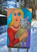 Dialog w ciszy obraz akrylowy 50x80 