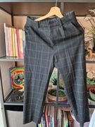 Spodnie garniturowe czarne w kratę H&M 146