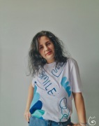 T-shirt ręcznie malowany S 