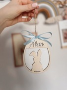 Drewniana bombka Zajączek Wielkanoc