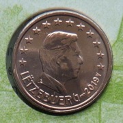 LUKSEMBURG  2019 1 CENT "MOST" UNC !!!!!!!!!!