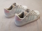 Adidas Grand Court 32 Białe Buty Sportowe Rzep Dziewczęce