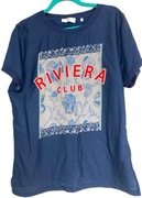 Bluzka RICH&ROYAL. Bluzka granatowa z aplikacją. Roz. 38/M