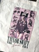 orba bawełniana torebka tote bag cotton bawełna beżowa taylor swift 