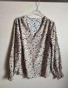 Bluzka w kwiaty dekolt w serek M Shein Nowa 