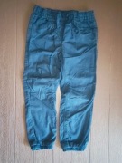 408. Granatowe spodnie dziecięce na podszewce rozmiar 110