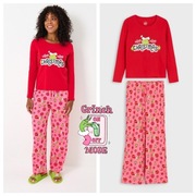 Piżama damska świąteczna Grinch s mikołaj