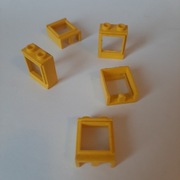 Lego 7026 window with fixed glass 1x2x2 