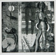 Konrad Srzednicki, A może sen nocy letniej, akwaforta, 1969