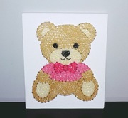 Miś obraz string art