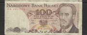 Polska  PRL100 zł   Seria  RW