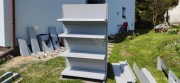 Regał metalowy szary mat 150x90x27