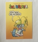Pocztówka „Świerszczyk” – magazyn dla dzieci, ilustracja Marcin Bruchnalski