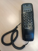 stary telefon stacjonarny przewodowy z klawiaturą CYFRAL C-812