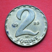 2  Forinty  1983  r  -   BP  Węgry   Herb    stan !!!
