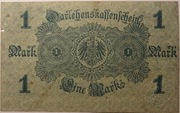 BANKNOT 1 MARKA 1914 NIEMCY. (058)