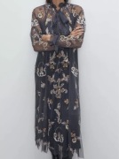 ZARA długa sukienka XS-S edycja limitowana haft