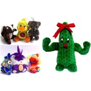 MASKOTKA Kaktus skunks kaczka miś królik słoń 7szt