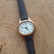 ZARIA ZEGAREK DAMSKI POZŁACANY VINTAGE MECHANICZNY