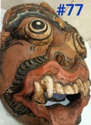 drewniana maska azja azjatycka demon ceylon Sri Lanka hinduizm  #77