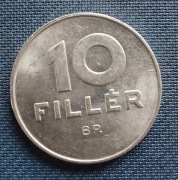 Moneta Węgry 10 fillerów 1975