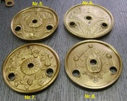 Becker super środki 85 nr.5-8:mechanizm,tarcza,wahadło,gong,skrzynia,sanki