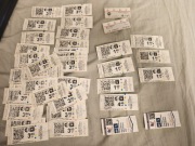 Bilety MPK Wrocław stare zużyte 