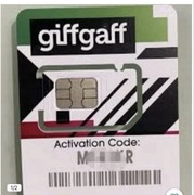 Angielska karta SIM giffgaff + 15 funtów gratis (30 sztuk )