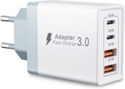 Ładowarka USB C 45W 4 porty z adapterem USB A i USB C szybka PD 3.0