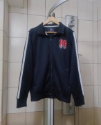 bluza męska na suwak zasuwana L red green sportswear sport retro drip premi