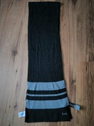 French Connection szalik czarny szary Akryl unisex 