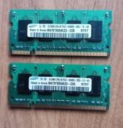 Pamięć ram do laptopa - 1Gb (2 x 512mb)