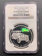 2002 Kanada 20 Dollars  " Gray-Dort "    NGC PF69 UC.