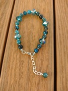 Bransoletka Lazurowy Atol – apatyt, tygrysie oko, australijski kryształ