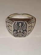 Srebrny pierścionek 925 sygnet 