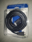 NOWY KABEL DVI DVI DUAL LINK (DVI-D) 5.0 M