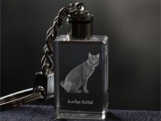 Kurilian bobtail brelok sześcienny Świecący