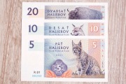 Zestaw banknotów Mateja Gabrisa z 2021 roku - Zwierzęta