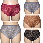 Zestaw 5 sztuk Majtek Fig koronkowych 2 XL (44)