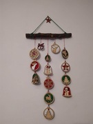 Wisząca Dekoracja Świąteczna Boże Narodzenie Mikołaj Prezent